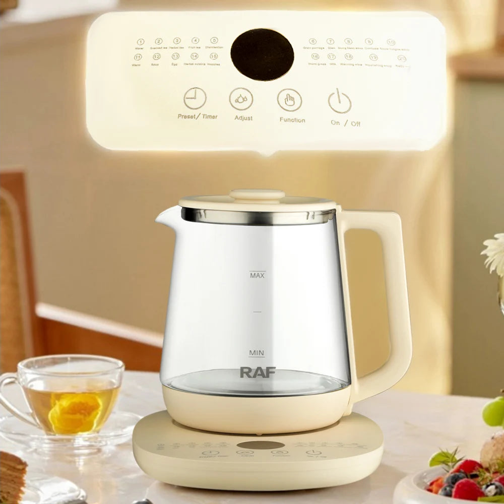 SereniKettle 1.5L Electric Glass Health Kettle